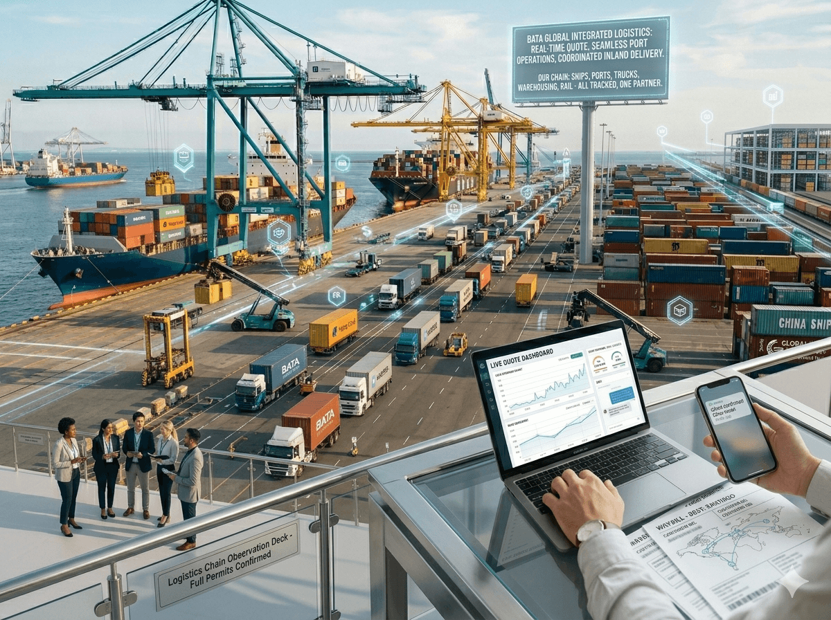 Coordinación de freight forwarding y cadena de suministro marítima